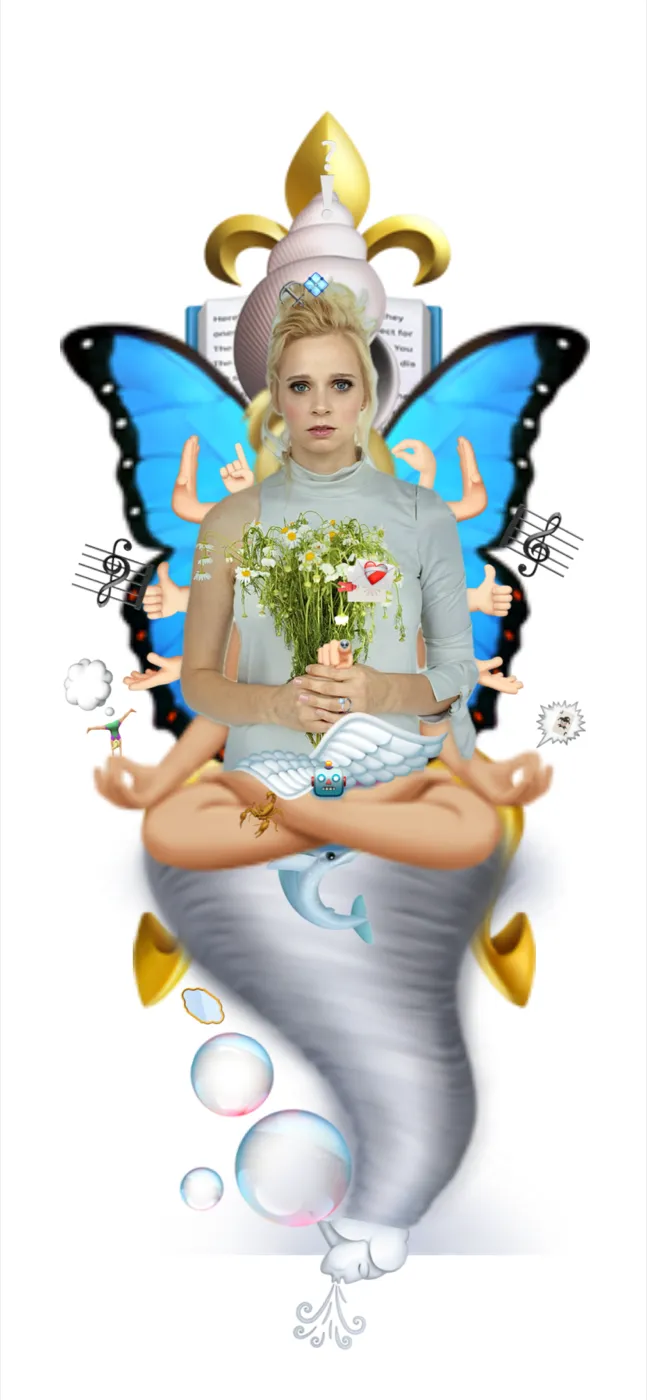 JaValiantsina in Meditation — Yoga-Instructorin, ruhige Körperarbeit